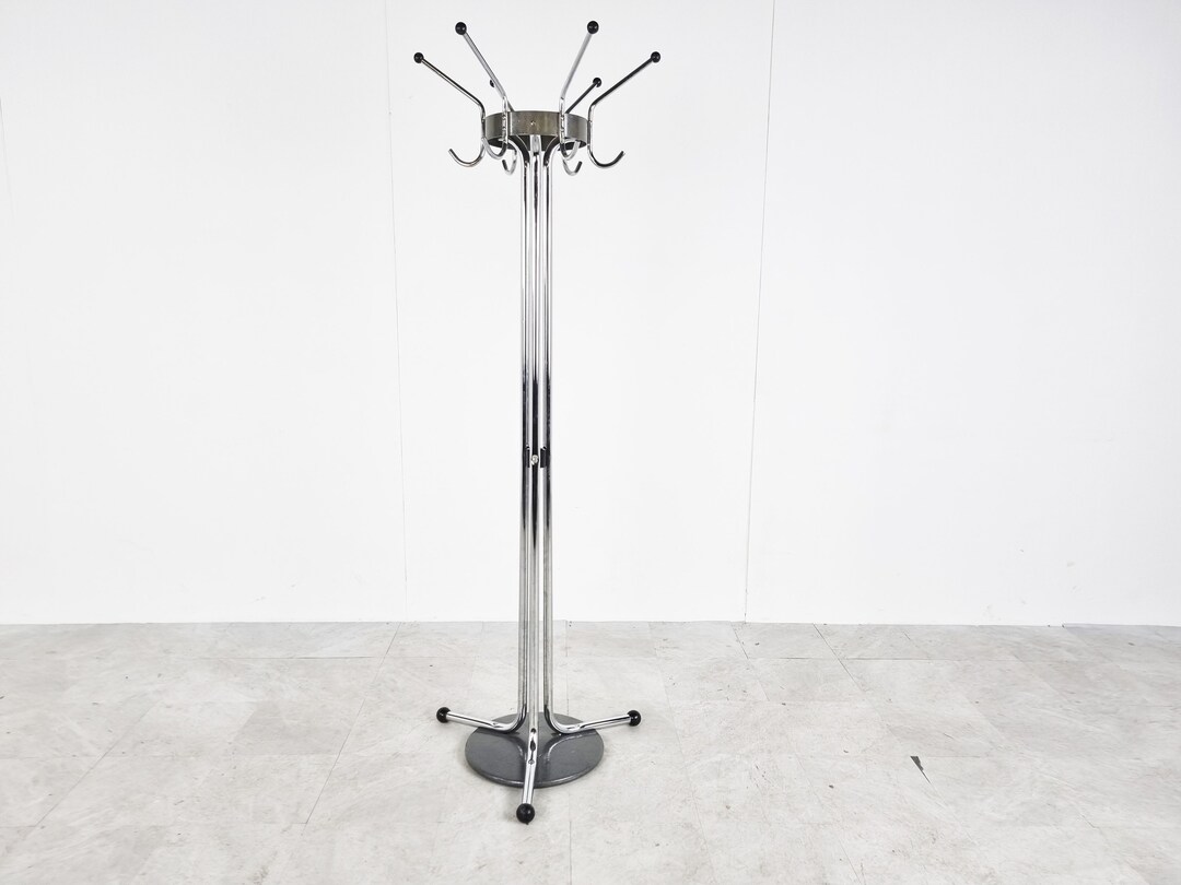 Vintage Chrome Coat Stands by Willy Van Der Meeren for Tubax