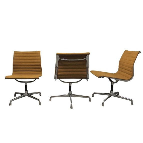 Vintage Eames Desk Chair Ea108 For Herman Miller Yellow Vintage Eames Desk Chair Ea108 For