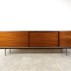 Vintage dressoir van Pieter De Bruyne voor AL Meubel, jaren 60 modern dressoir uit het midden van de eeuw belgisch design dressoir afbeelding 4