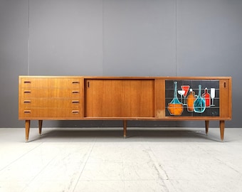 Mid century belgian sideboard, 1960s - mid century modern sideboard - vintage sideboard - large sideboard