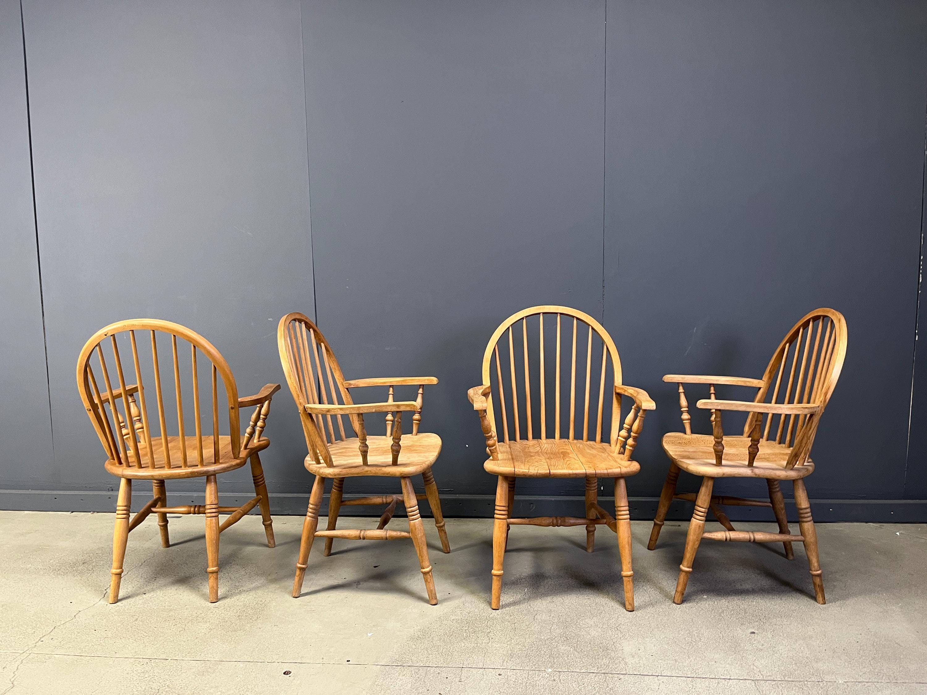 Spindle back dining chairs set of 4 - Etsy 日本
