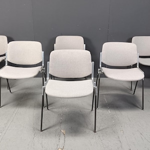 Vintage DSC 106 Side Chairs by Giancarlo Piretti for Castelli, set of 6  - italian dining chairs - vintage dining chairs - vintage chairs