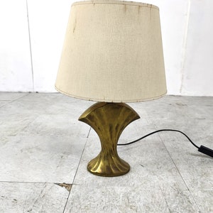 Mid century brass table lamp, 1970s