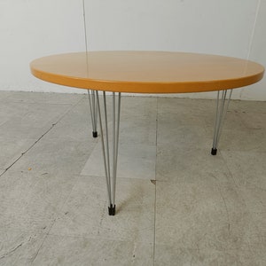 Vintage coffee table in the manner of Piet Hein, 1990 - fritz hansen coffee table, mid century coffee table - vintage cocktail table
