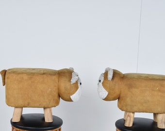 Vintage sheep stools, 1960s - vintage stools - mid century stools - decorative sheep