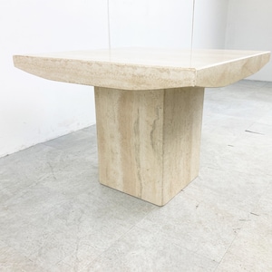 Vintage travertine coffee table, 1970s - vintage stone coffee table - vintage marble coffee table - vintage italian coffee table