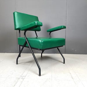 Mid century Italian armchair, 1950s - vintage armchair - vintage design lounge chair - industrial chair