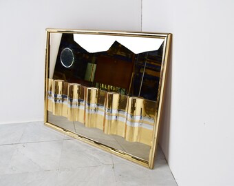 Mirror by Curtis Jere, 1970s - mid century modern mirror - hollywood regency mirror - seventies mirror