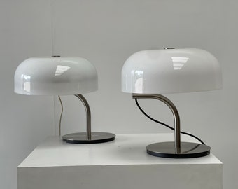 Paar tafellampen van Giotto Stoppino voor Valenti, jaren 80 - vintage design tafellamp - tafellampen uit het midden van de eeuw - space age vloerlampen