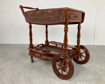 Vintage bar cart by Angel Pazmino, 1960s - vintage bar cart - mid century bar cart - vintage trolley