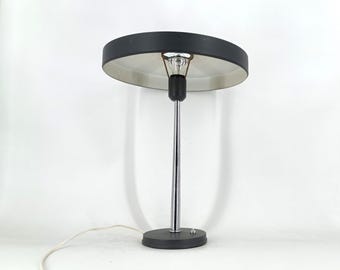 Vintage louis kalff diplomat or z model table lamp, 1950s