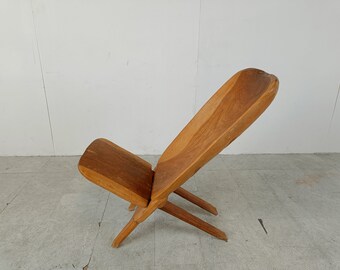 ヴィンテージのアフリカの出産用椅子、1950年代 - ミッドセンチュリー