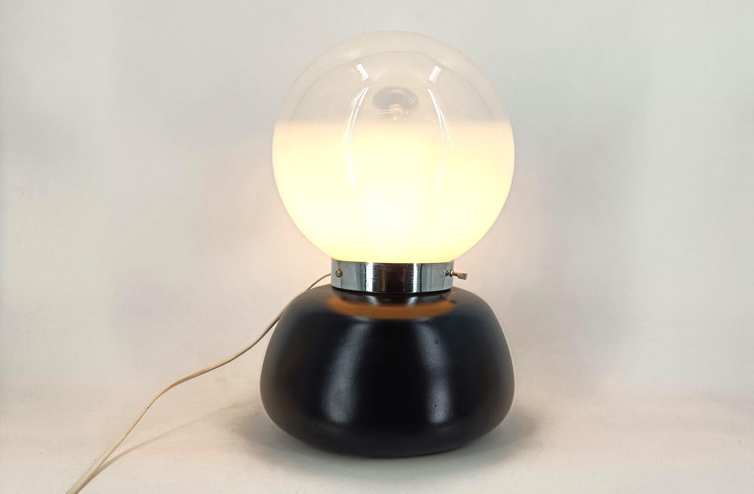 Vintage Murano Glass Table Lamp by Mazzega, 1960s - Glass Table