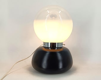 Lampada da tavolo vintage in vetro di Murano di Mazzega, anni '60 - lampada da tavolo in vetro - lampada da tavolo vintage - lampada da comodino