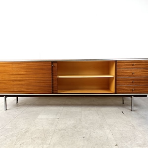 Vintage dressoir van Pieter De Bruyne voor AL Meubel, jaren 60 modern dressoir uit het midden van de eeuw belgisch design dressoir afbeelding 8