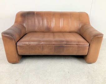 De Sede DS44 sofa, 1960s - mid century modern leather sofa - vintage leather sofa - brown leather sofa - extendable sofa