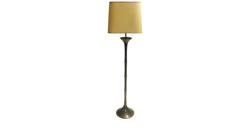 Faux Bamboo Floor Lamp By Ingo Maurer 1968 Mid Century 1960s Vintage Retro