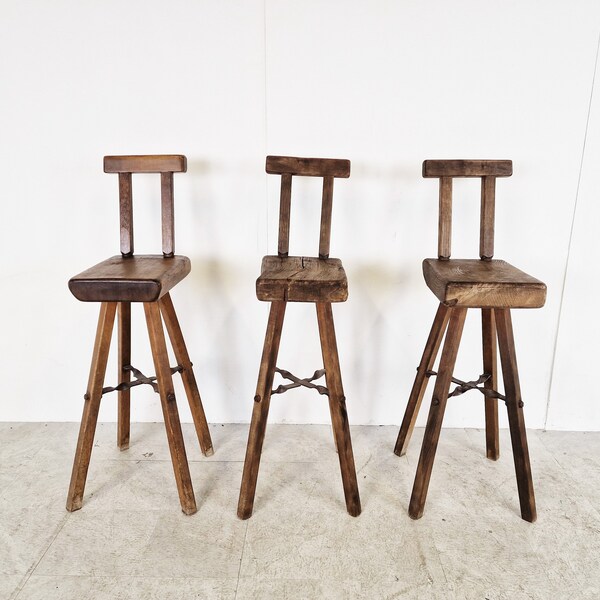 Vintage Bar Stools Etsy