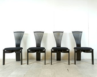 Totem chairs by Torstein Nilsen for Westnofa, 1980s - scandinavian dining chairs - postmodern dining chairs