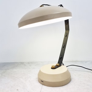 Vintage adjustable desk lamp, 1970s -  mid century table lamp - industrial table lamp - vintage design lamp - italian desk lamp