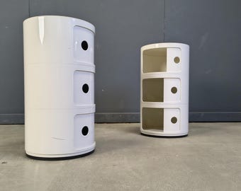 Anna Castelli Ferrieri for Kartell, pair of side cabinets, 1960s - Italy - pair of space age cabinets - pair of bedside cabinets