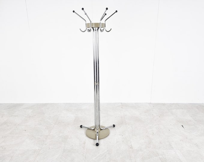 Vintage Chrome Coat Stands by Willy Van Der Meeren for Tubax, 1970s