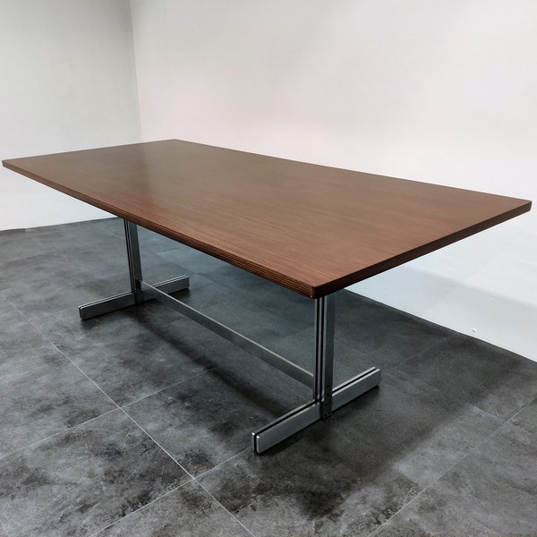 Dining table by Jules Wabbes for Mobilier Universel, 1960s - modernist dining table - mid century dining table - jules wabbes table