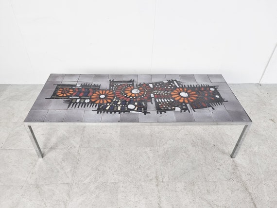 センターテーブル・ローテーブル 1960s Vintage Tile top Table