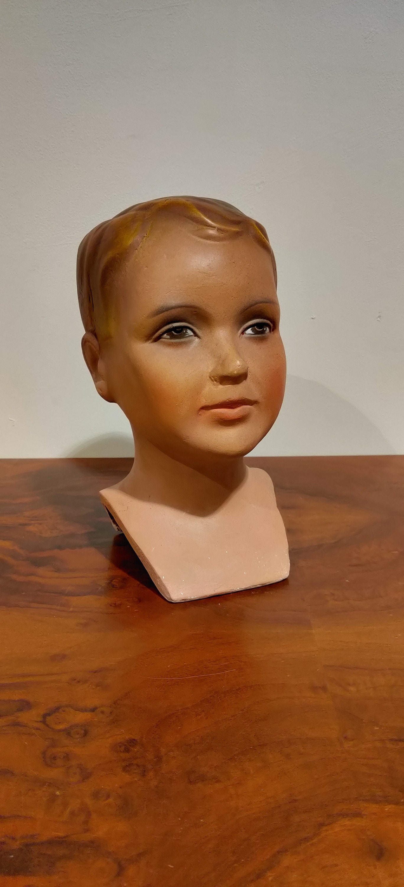 Home & Living Statues Vintage French Female Plaster Mannequin Head Art