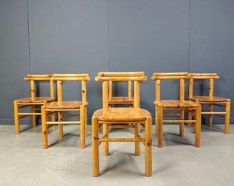 【4脚セット】Rainer Daumiller ダイニングチェア パイン無垢材 Rainer Daumillerチェア4脚セット、ミッドセンチュリースタイル、ブナ
