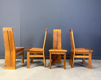 1970年代のヴィンテージオーク材ブルータリストチェア - ヴィンテージ