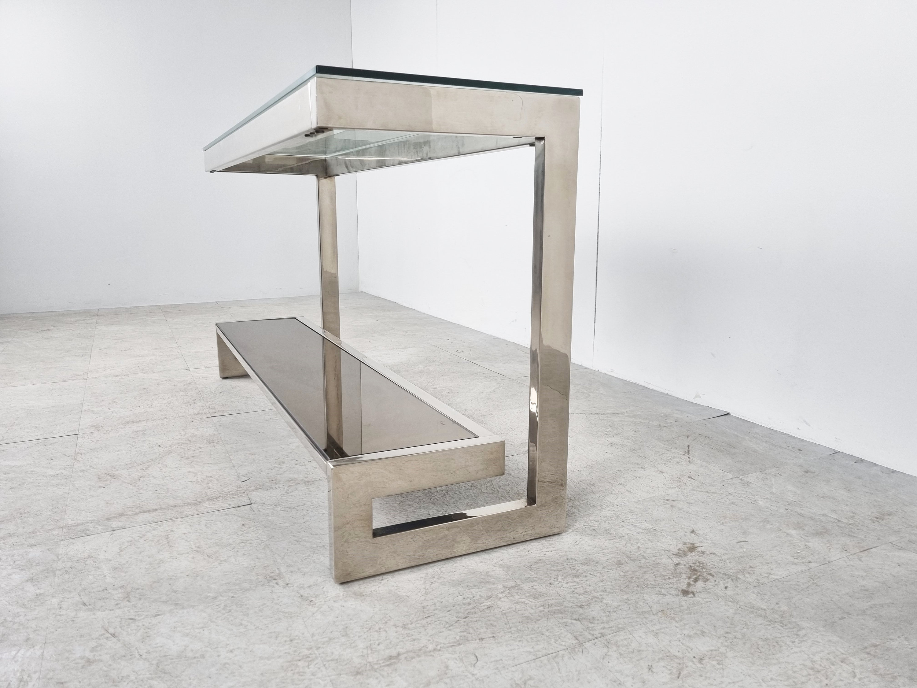 Small Chrome Console Table