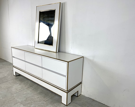 White lacquer credenza discount