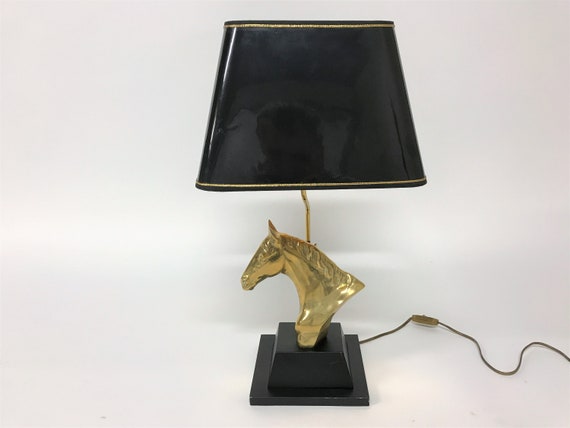 horse head table lamp