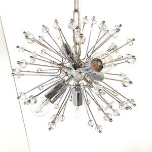 Mid century glass sputnik chandelier by Emil Stejnar, 1970s - glass sputnik chandelier - vintage sputnik chandelier