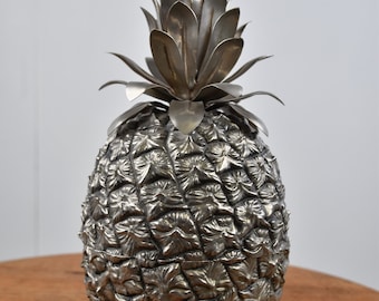 Vintage pineapple ice bucket by Hans Turnwald for Freddo Therm, 1970s - hollywood regency ice bucket - vintage bar ware