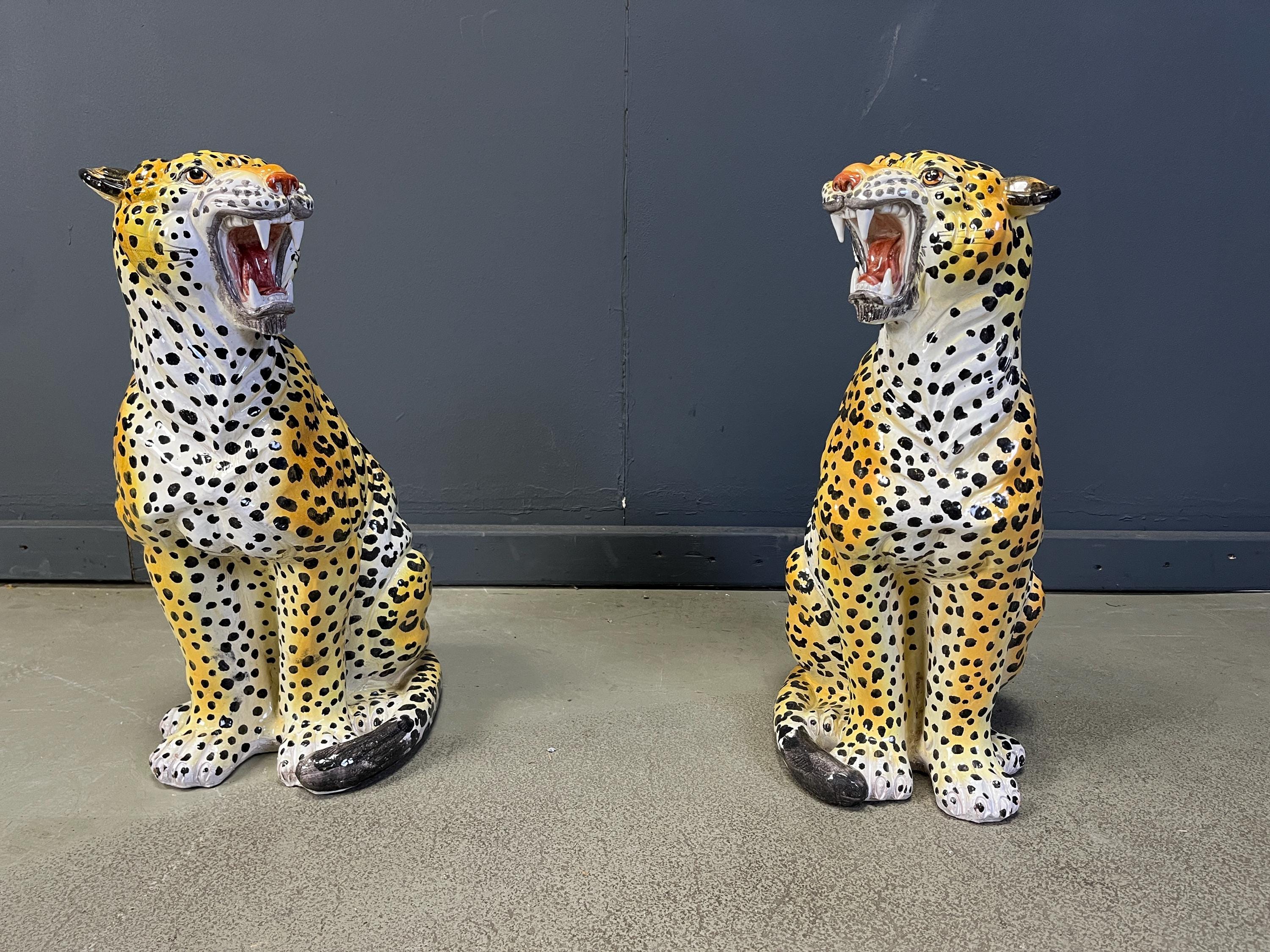 Etsy 日本 Ronzan イタリア製 黒ヒョウ ceramics 置物 オブジェ