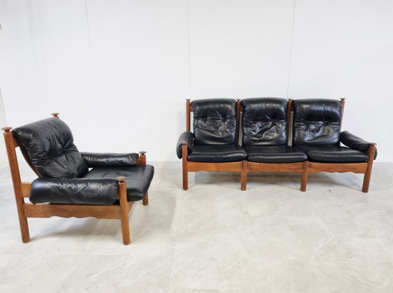 Set of Vintage Brutalist Sofa's, 1970s - Mid Century Sofas Set of Vintage Brutalist Sofa's, 1970s - Mid Century Sofas