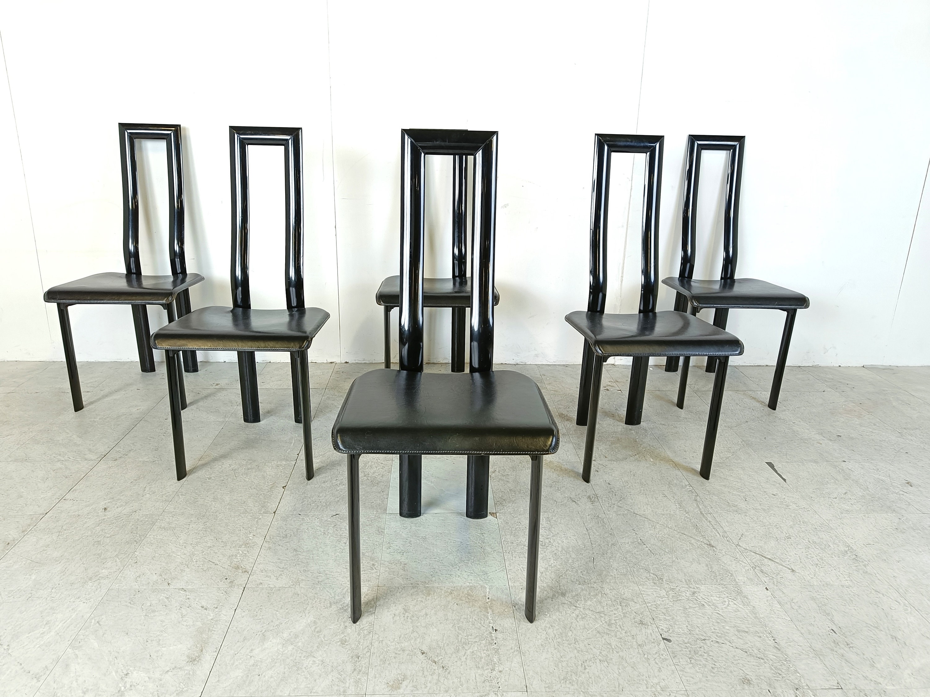 Italian Model Regia Dining Chairs by Antonello Mosca for Ycami
