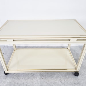 Vintage trolley by Pierre Vandel, 1980s - hollywood regency trolley - pierre vandel side table - vintage side table