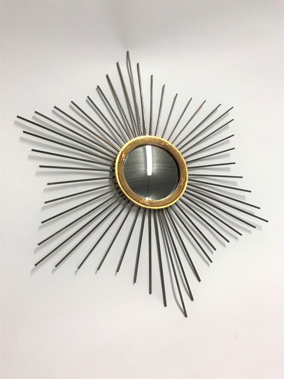 Vintage Sunburst Mirror 1960 S France Hollywood Regency Vintage Sunburst Mirror 1960 S France