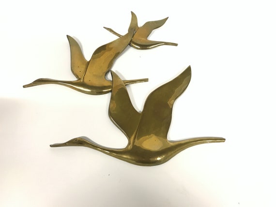 Vintage Copper Bird Sculpture 1970s Mid Century Modern Etsy