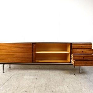 Vintage dressoir van Pieter De Bruyne voor AL Meubel, jaren 60 modern dressoir uit het midden van de eeuw belgisch design dressoir afbeelding 10