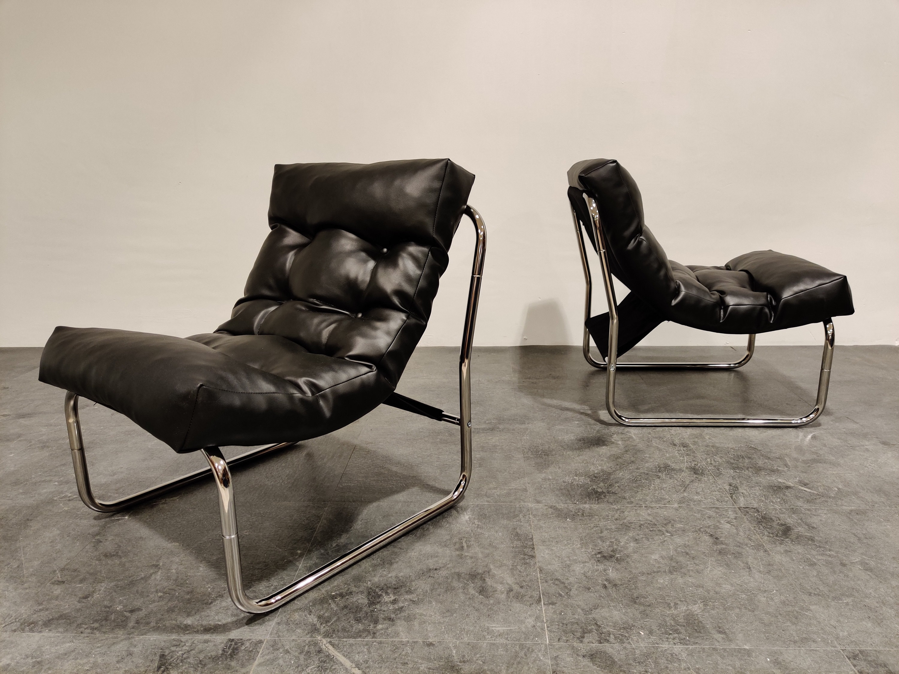 Vintage sedie a sdraio da Gillis Lundgren per Ikea, set di due