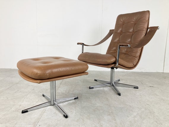 ヴィンテージ ミッドセンチュリー アームレザーチェア