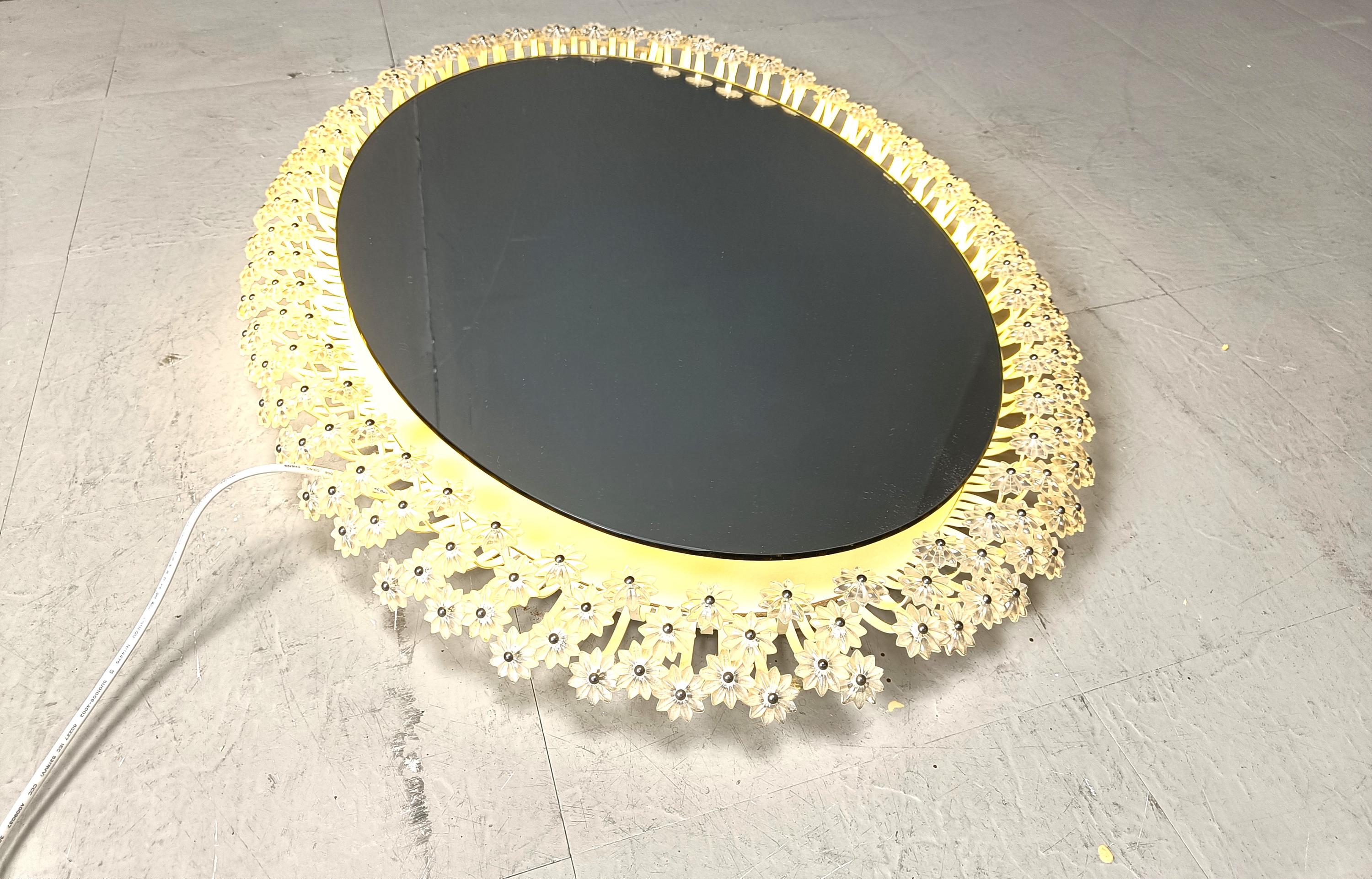 Miroir Par Emil Stejnar Pour Rupert Nikoll, Années 1950 - Miroir Vintage En Verre De Murano Mid-Century Mural Design