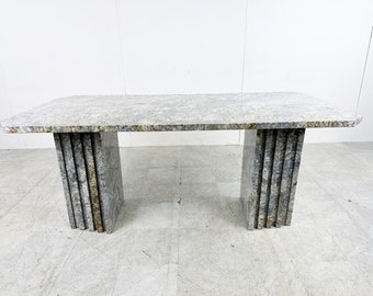 Vintage granite dining table, 1970s