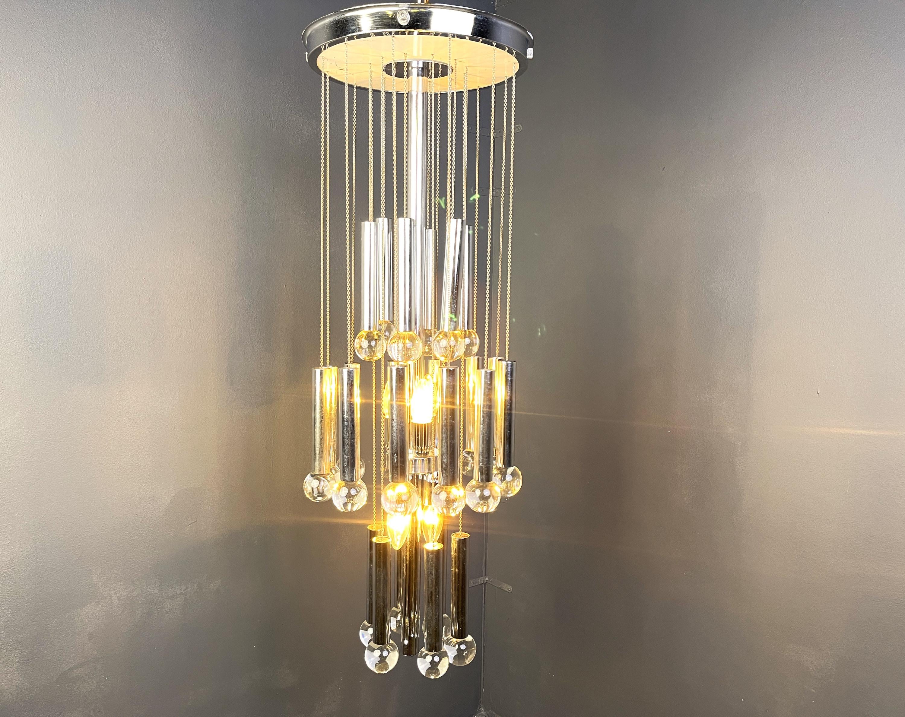 Gaetano Sciolari ヴィンテージ シャンデリア 照明 Vintage Chandelier by Gaetano Sciolari, 1970s - Vintage Italian