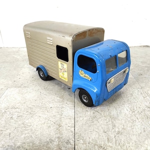 Vintage tri-ang tin toy car, 1950s - vintage toy car - vintage toy collectible - antique toys - vintage decoration - tin plate cars