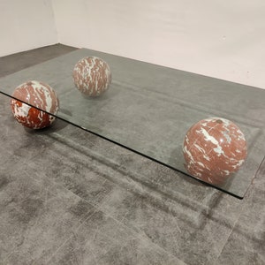 Marble ball coffee table deals